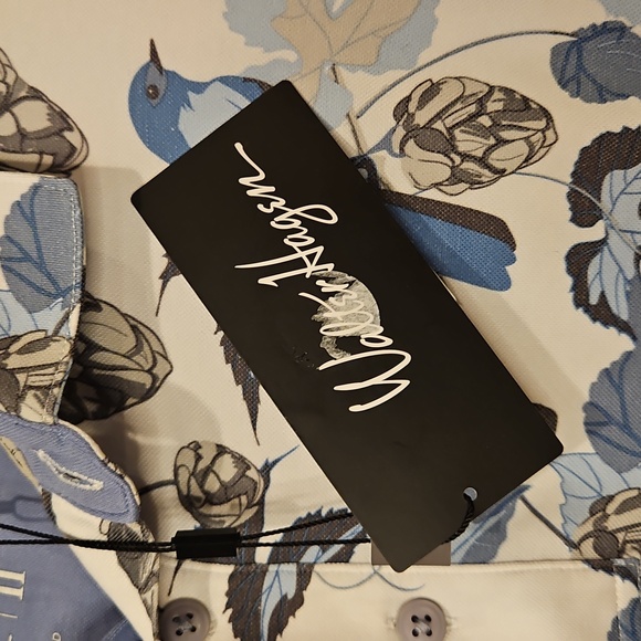 Walter Hagen NWT Golf Dri Fit Polo Mens, Floral Bird Bluejay 11 Majors Shirt XL - Picture 6 of 12